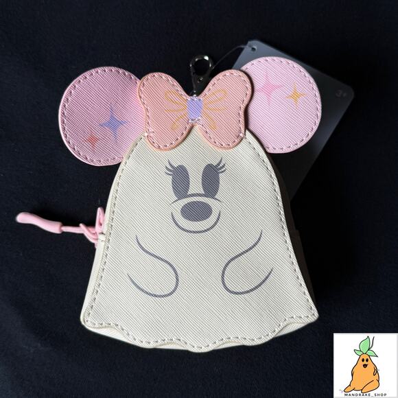 Disney Accessories - NWT Disney Parks Pastel Minnie Mouse Cutie Ghost Bag Charm / Coin Purse Pouch